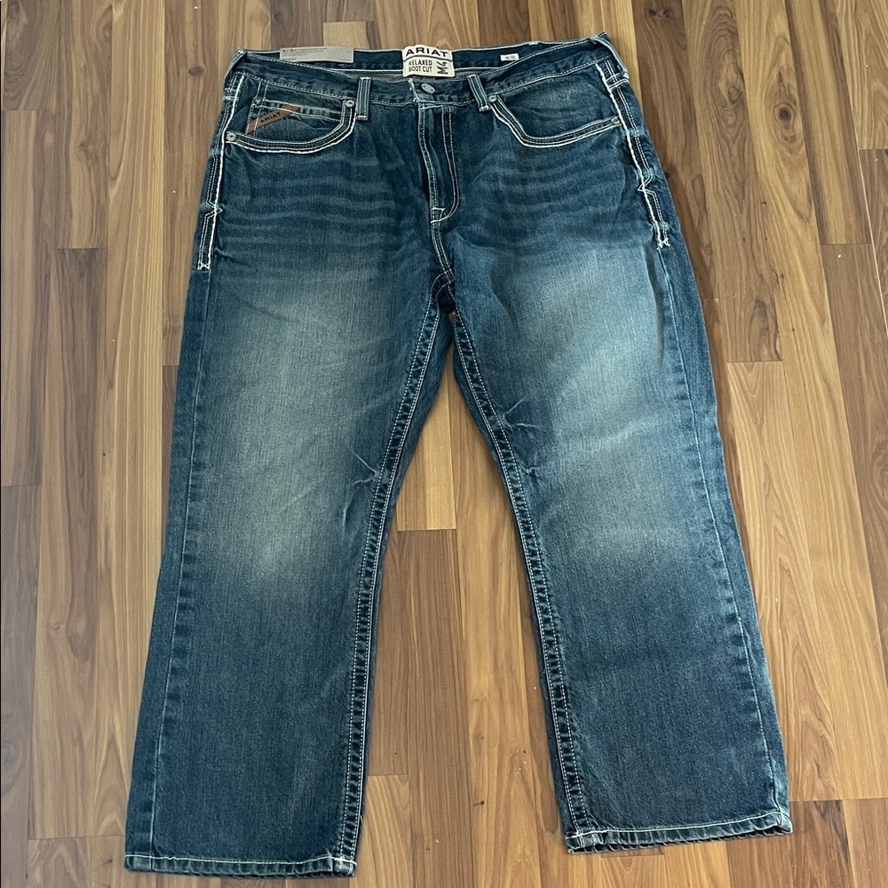Ariat Men's Relaxed Fit Dark Blue Jeans M4 NEW